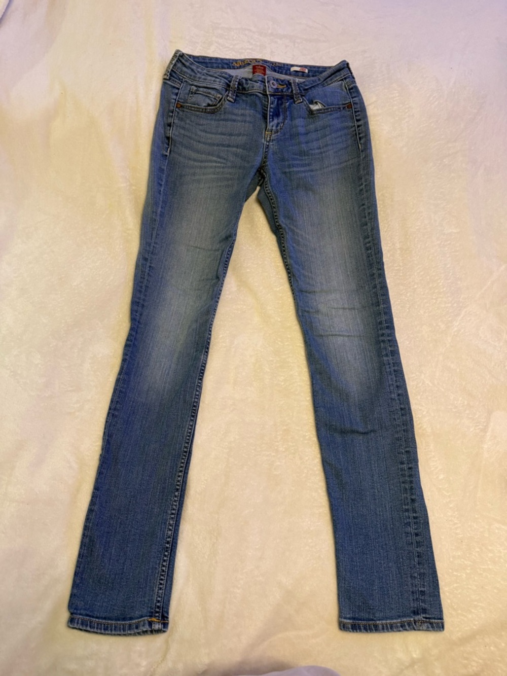 Arizona Jean Company Women's Skinny Jeans in Blue Wash